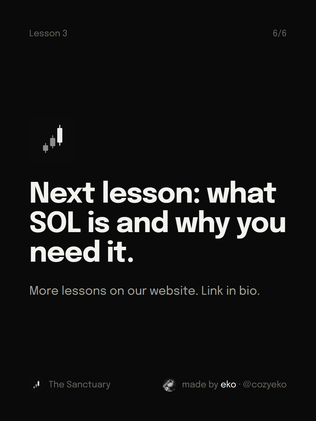 Slide 6 of 6: Next lesson: what SOL is and why you need it.